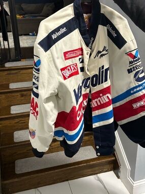Valvoline Racing Jacket - Cream, Navy & Red